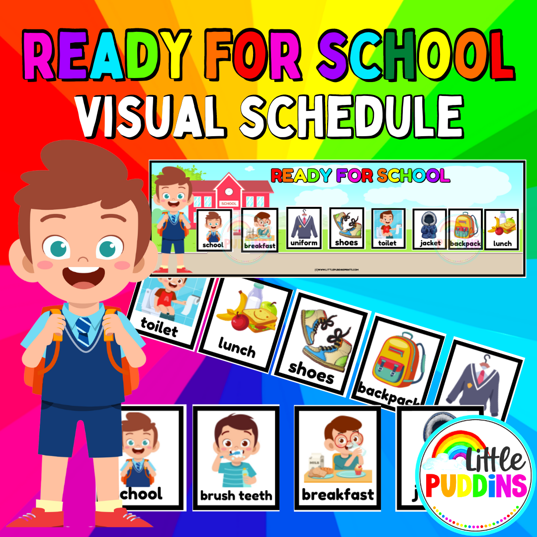 Ready For School Schedule Visual Schedule and Symbols