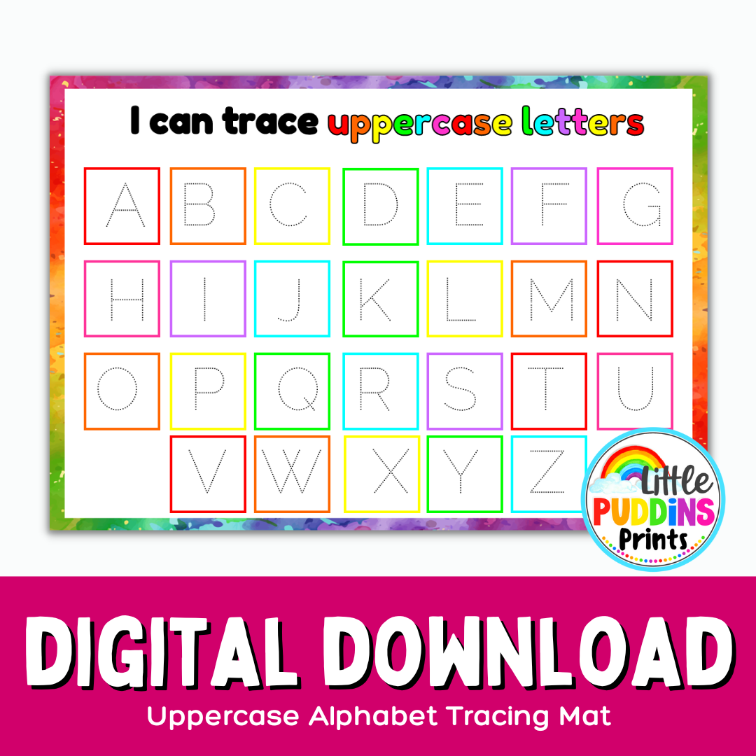 I Can Trace Uppercase Letters