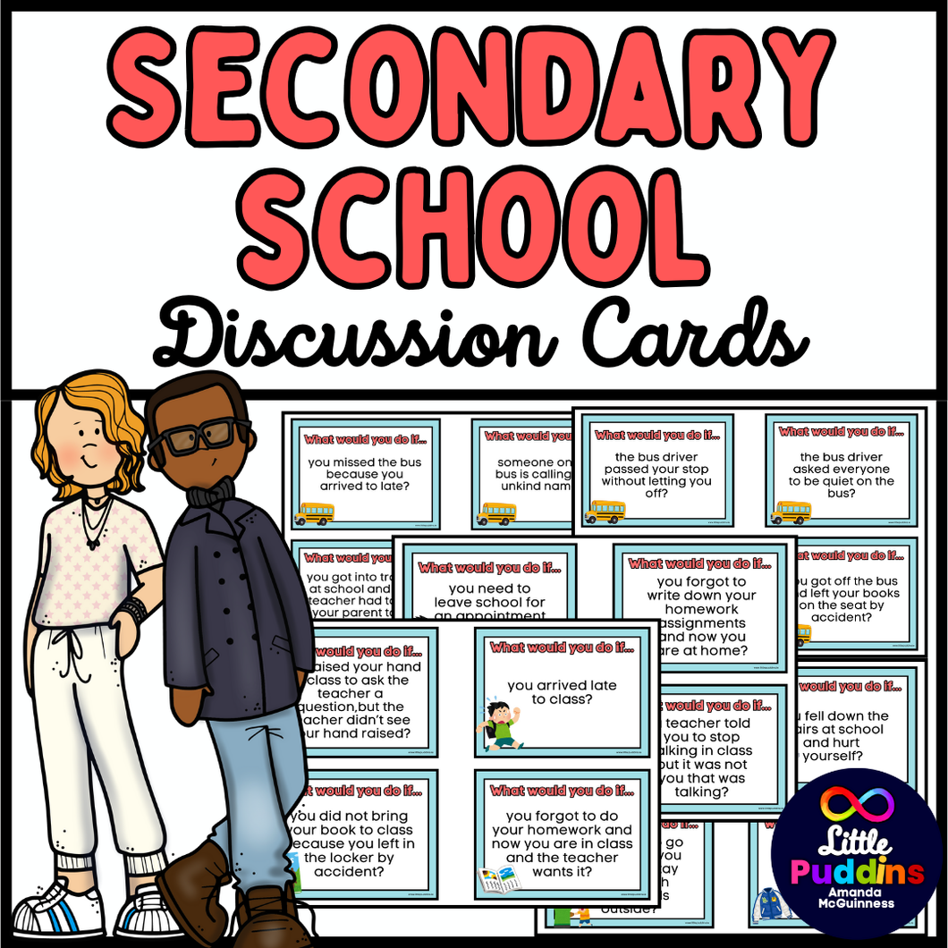 Going to Secondary School Dilemma Discussion Cards for Autism Special Education