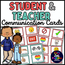 Load image into Gallery viewer, Student and Teacher Communication Cards for Autism Special Education
