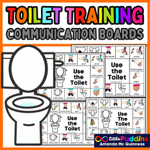 Load image into Gallery viewer, Toilet Training Autism AAC Communication Board Set
