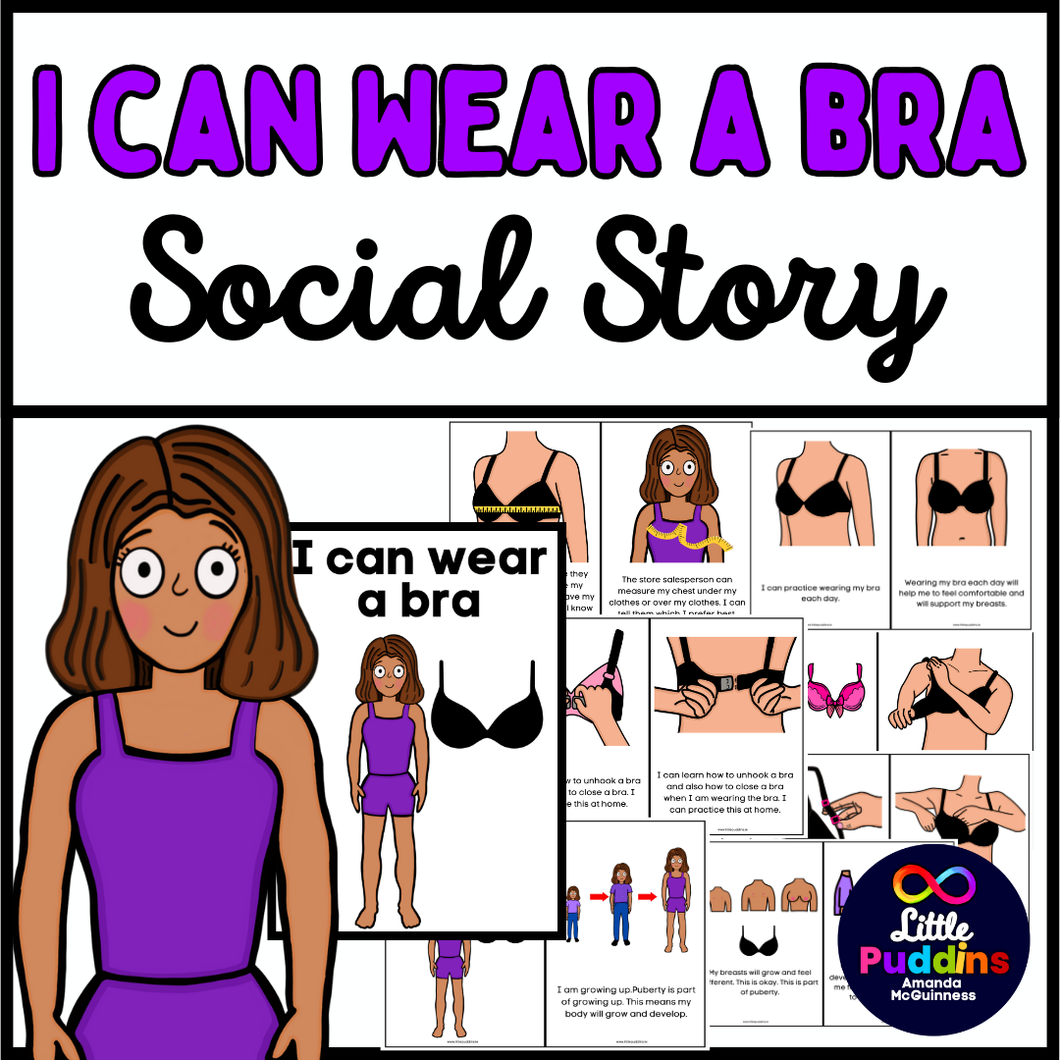 I Can Wear A Bra Autism Puberty Social Story