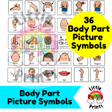 Load image into Gallery viewer, Body Part Picture Symbols
