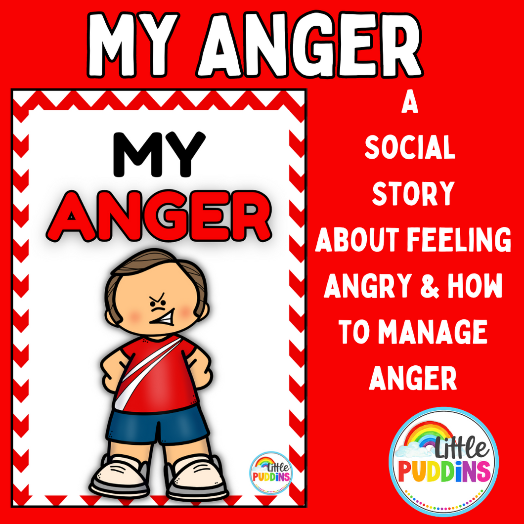 My Anger / Feeling Angry  Boy Social Story