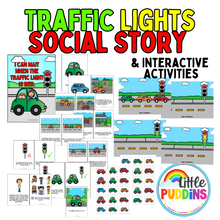 Load image into Gallery viewer, Stopping In Traffic / At Red Light Social Story &amp; Activities For Autism
