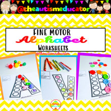 Load image into Gallery viewer, Fine Motor Alphabet Activity Set
